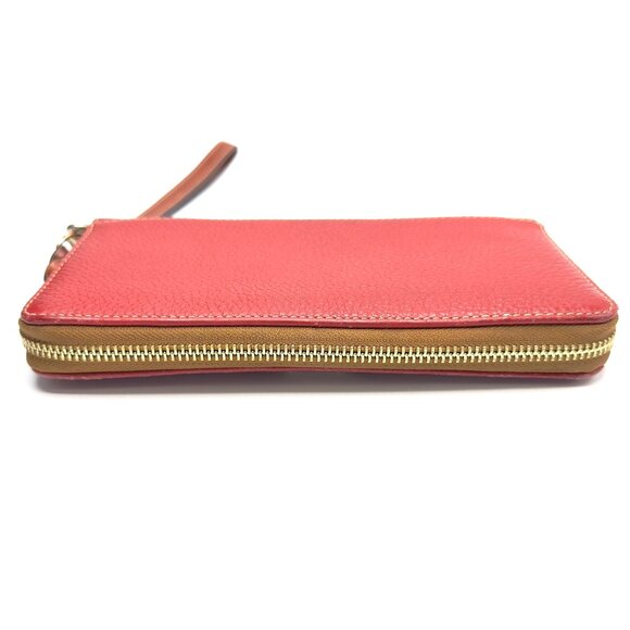 Dooney & Bourke Red Pebble Leather Wallet with Detachable Wristlet—EUC - Picture 4 of 13
